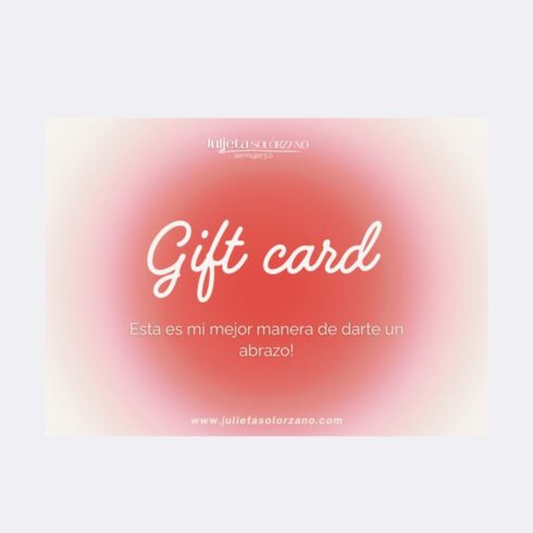 Gift Card de bienestar femenino integral para regalar en el momento justo. Sesiones de orientación emocional, sexual y afectiva, programas de acompañamiento, productos para el cuidado personal y comunidad de mujeres. Un regalo que se adapta a lo que ella necesita, sin importar la etapa que esté viviendo. Gift Card