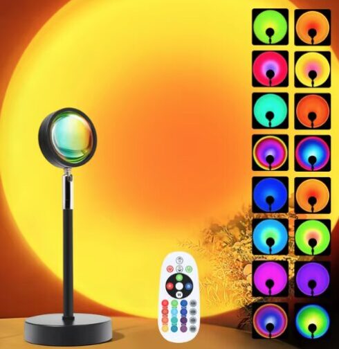 Lámpara para crear ambientes Íntimos con Luces LED Multicolor — Ideal para Momentos en Pareja con 16 Colores Cambiantes