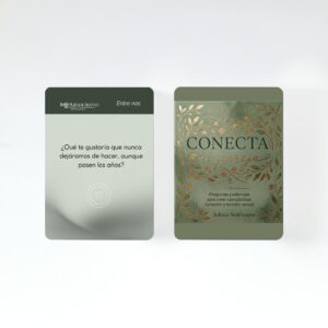 Juego de cartas para conectar y erotizar en pareja envueltas en film de plástico transparente